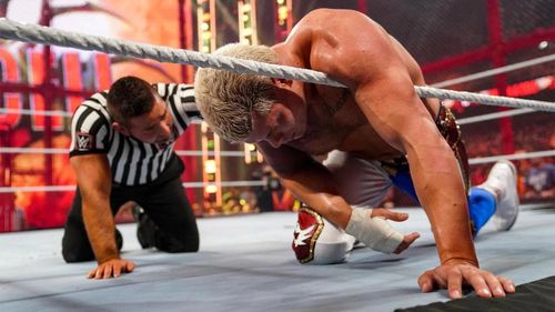 WWE Hell in a Cell saw Cody Rhodes wrestle with a torn pec