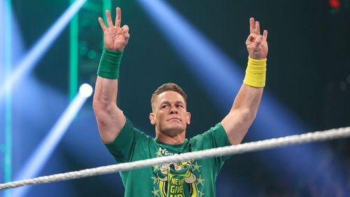 John Cena during his WWE return run last year