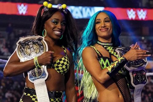 Sasha Banks and Naomi were the Women's Tag Team Champions