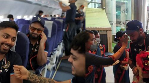 Snippets from Team India's travel video posted by BCCI on Twitter