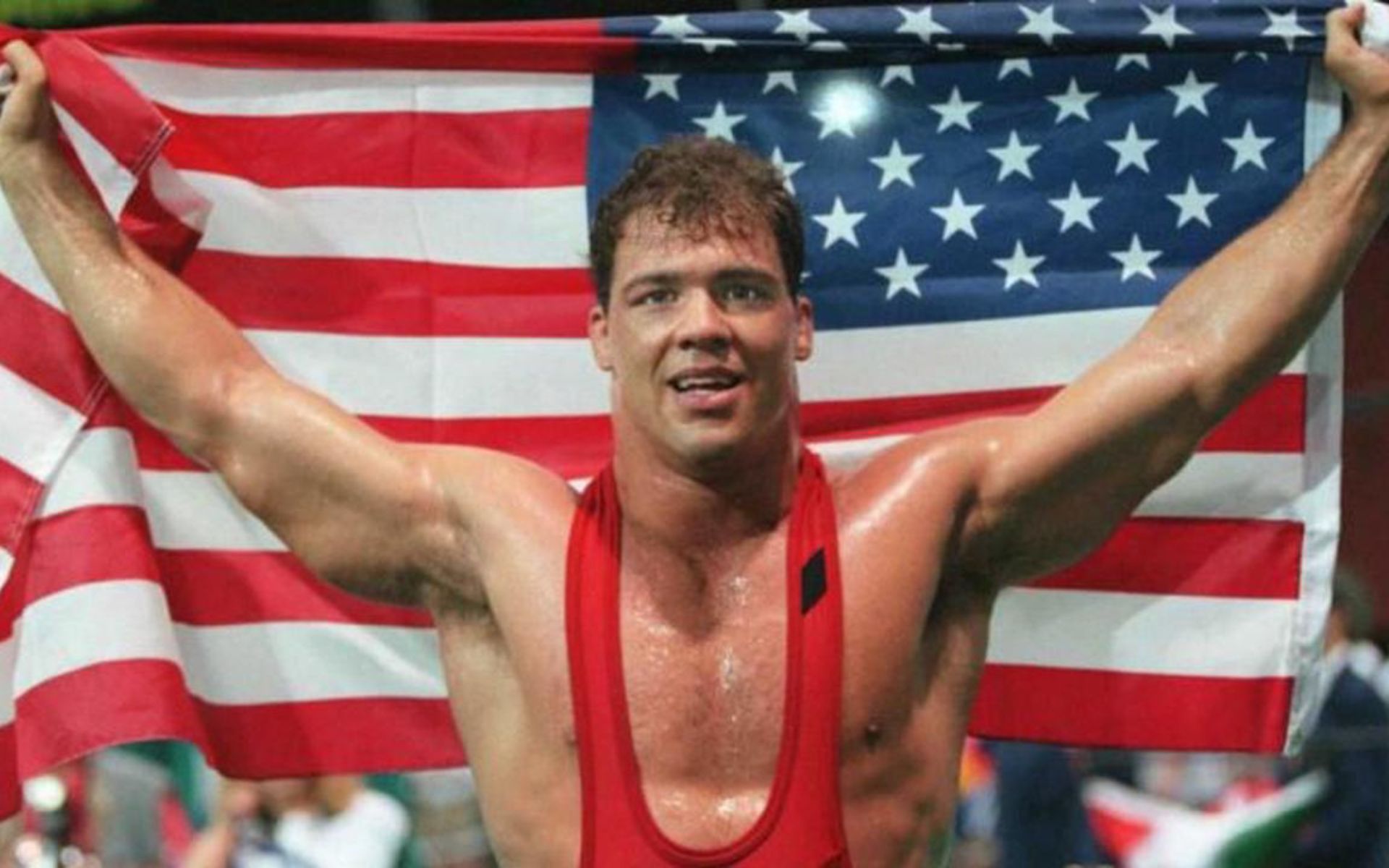 Kurt Angle won an Olympic gold medal with a broken neck!