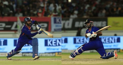 Dinesh Karthik (left) and Rishabh Pant. Pics: Getty Images