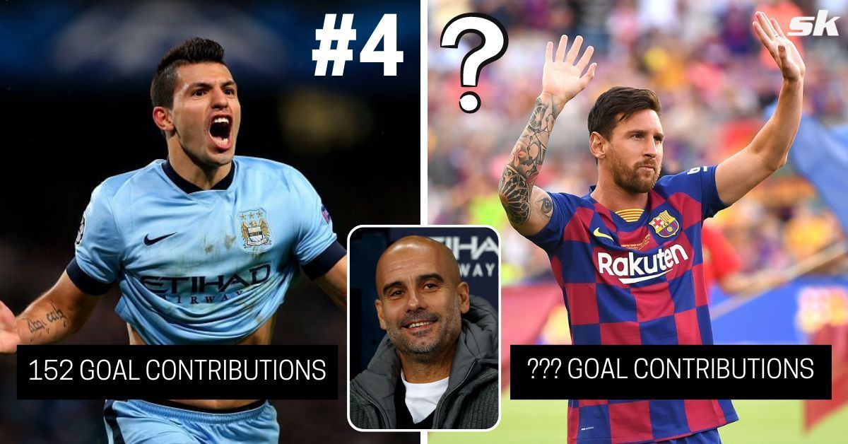 5 players with most goal contributions under Pep Guardiola