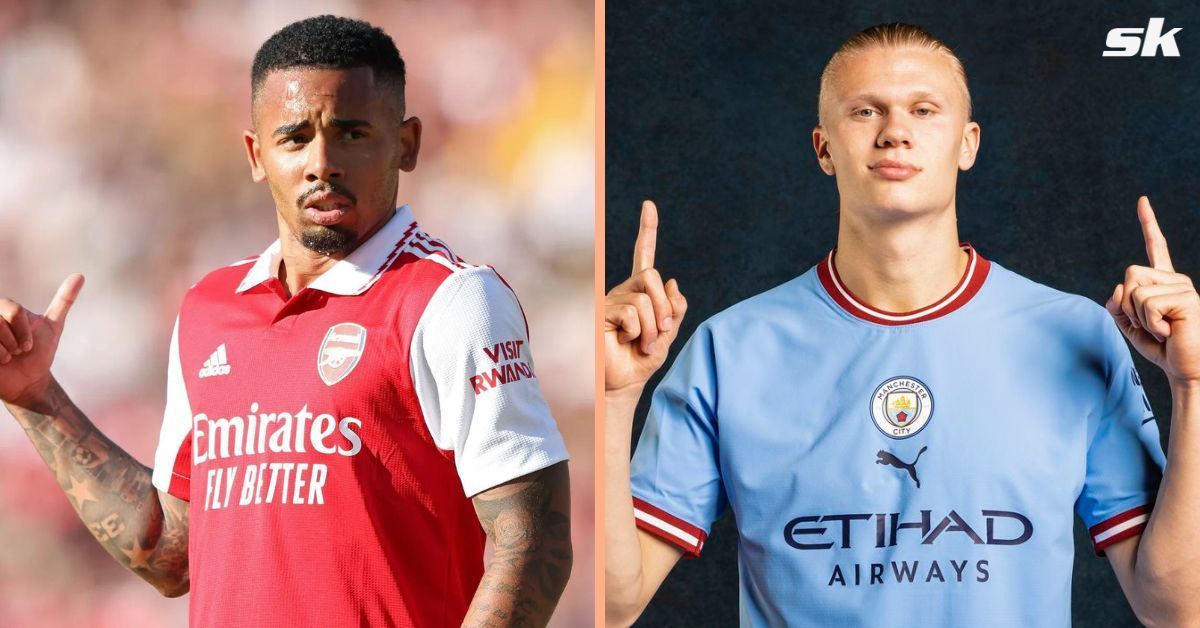 Gabriel Jesus (left) and Erling Haaland (right)