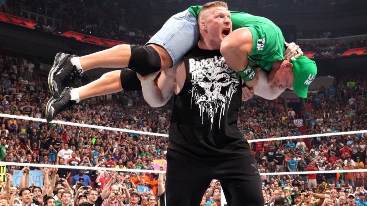 Brock Lesnar made a "beastly" statement upon his return in 2012