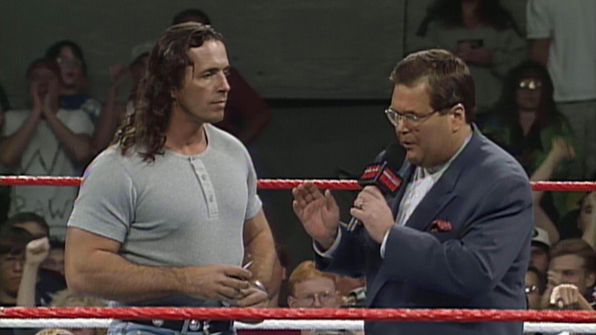 Bret Hart and Jim Ross