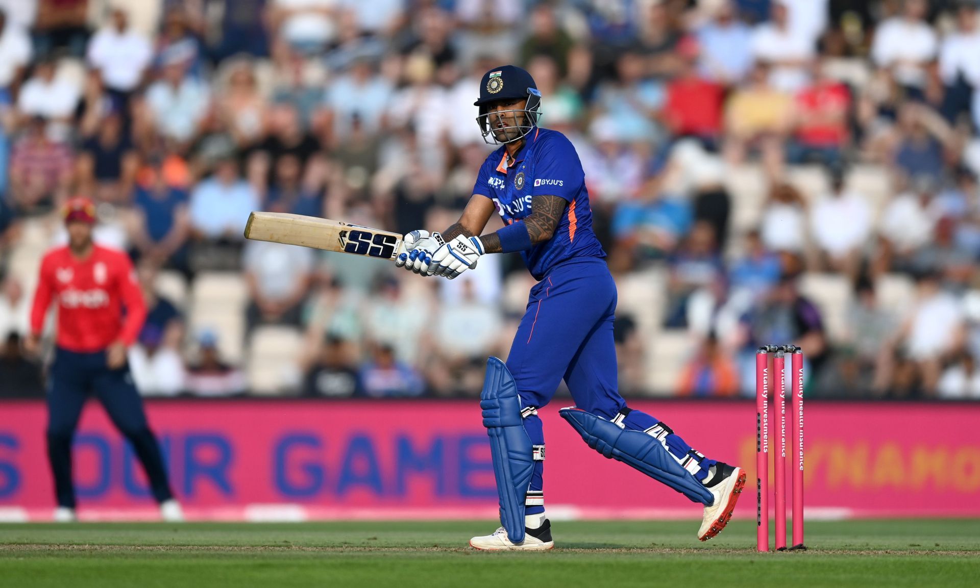 Suryakumar Yadav is a potential No. 4 for the T20 World Cup. Pic: Getty Images