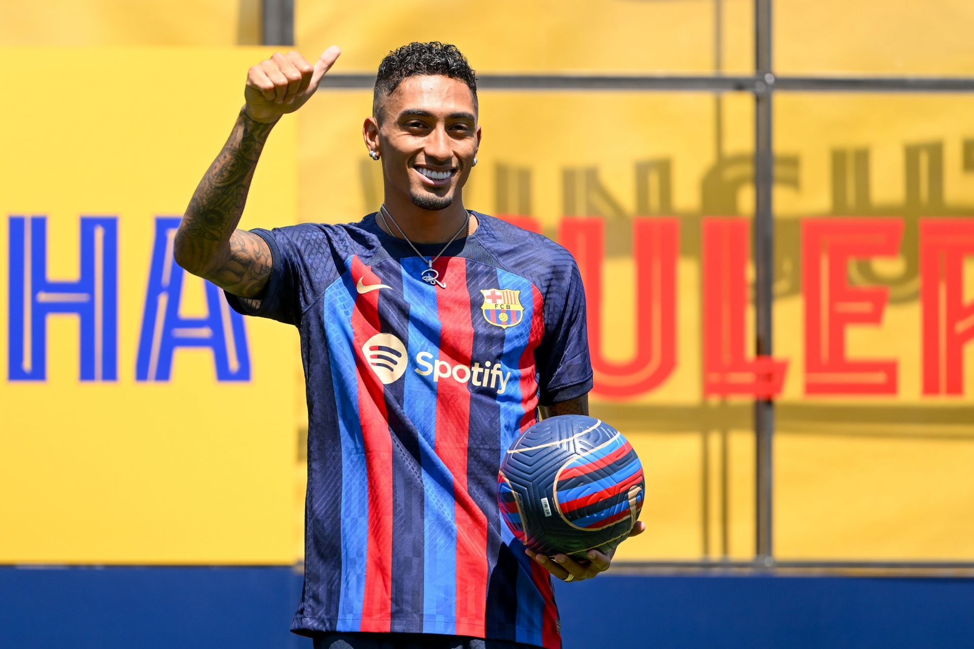 FC Barcelona Unveil New Signing Raphinha