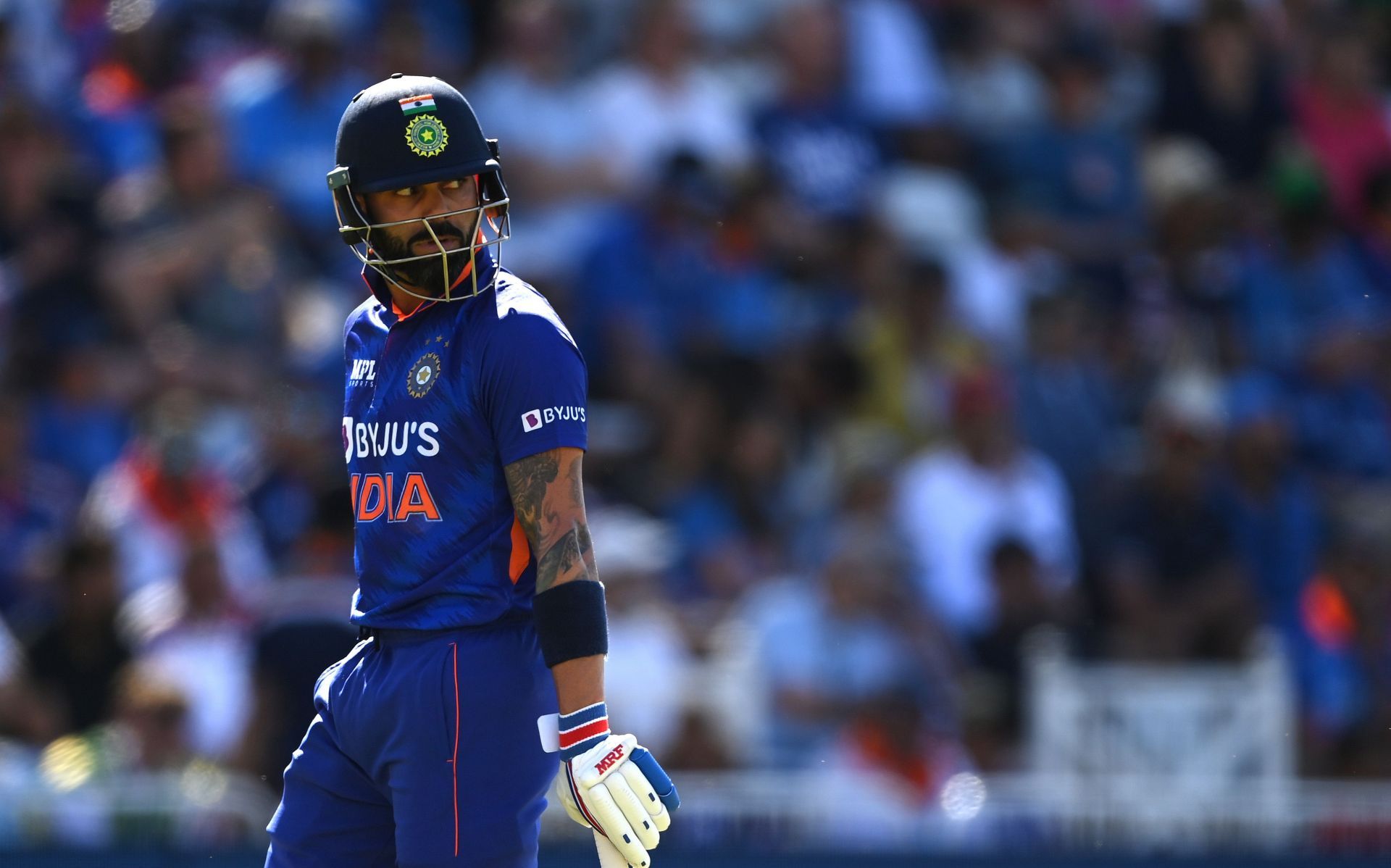 Virat Kohli fell cheaply again in the third T20I against England