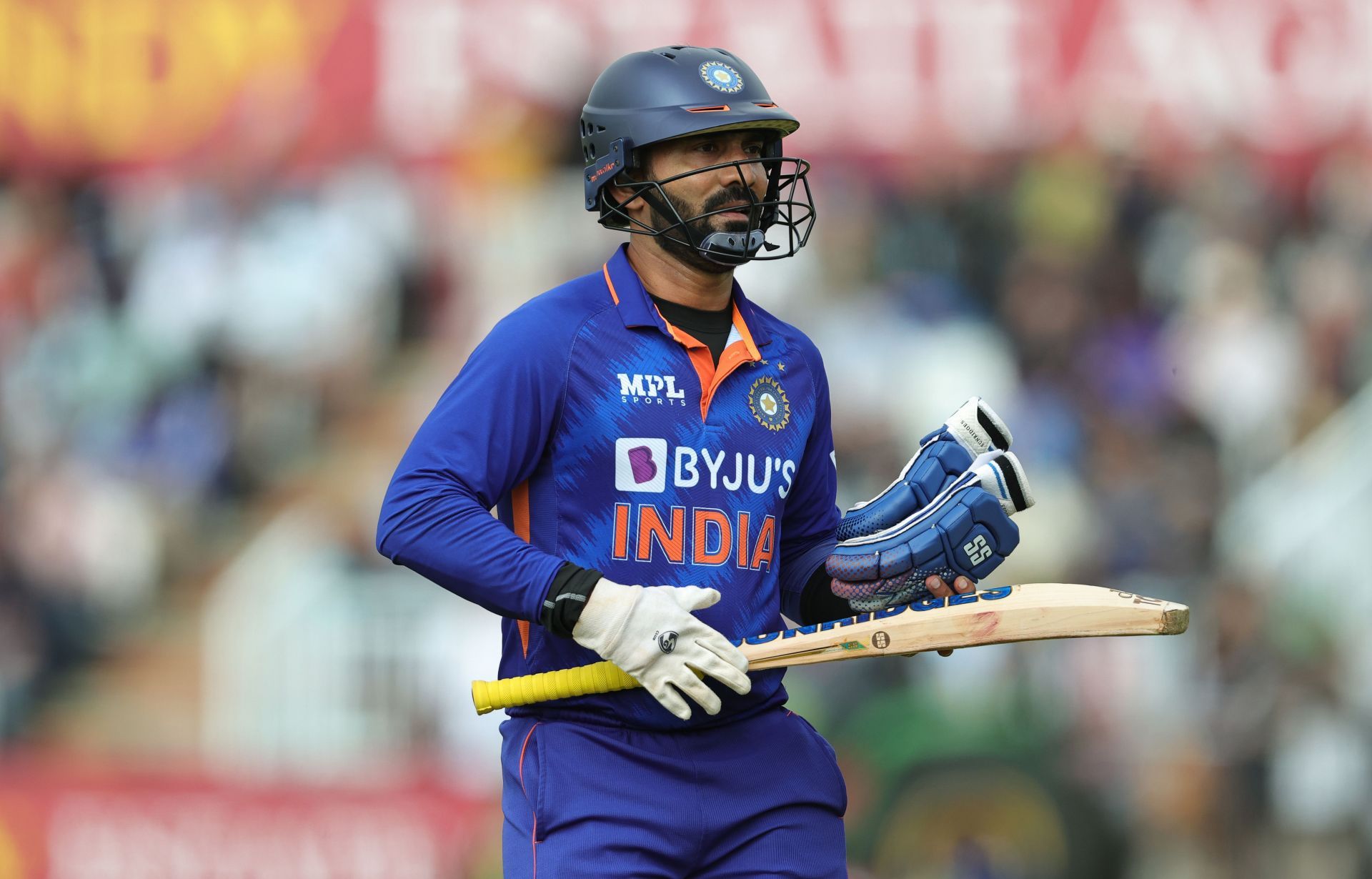 Dinesh Karthik during the tour of England. Pic: Getty Images