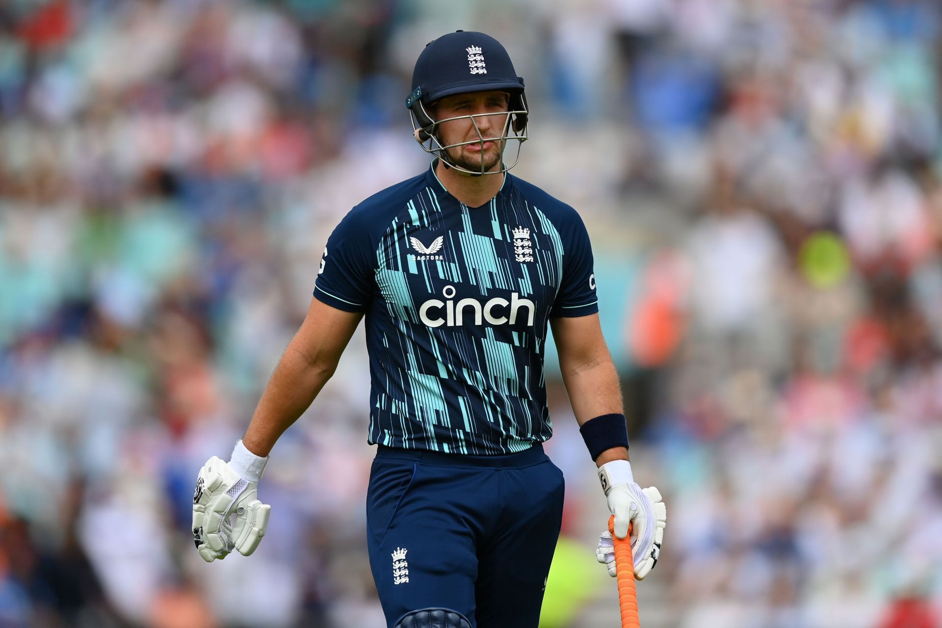 Liam Livingstone walked too far across and was bowled by Jasrprit Bumrah in the first ODI