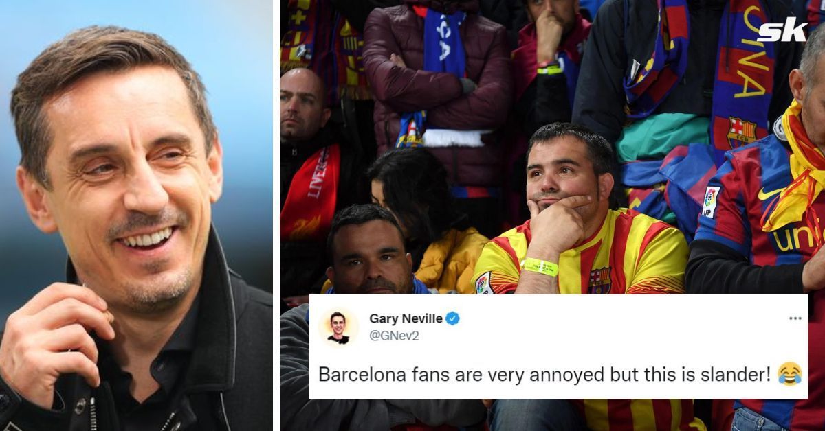 Gary Neville hits back at incorrect stat circulated online after comments on De Jong&#039;s United transfer saga