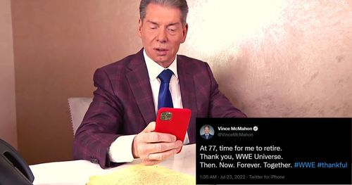 Vincent Kennedy McMahon's retirement tweet rocked the wrestling world to its core