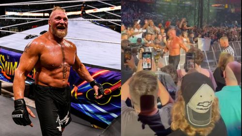 Three fan footage of Brock Lesnar at WWE SummerSlam 2022 you probably didn't see