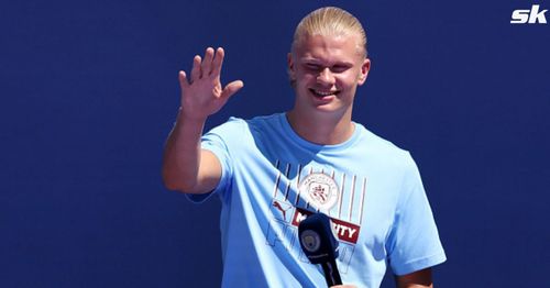 Erling Haaland unveiled as Manchester City's new signing