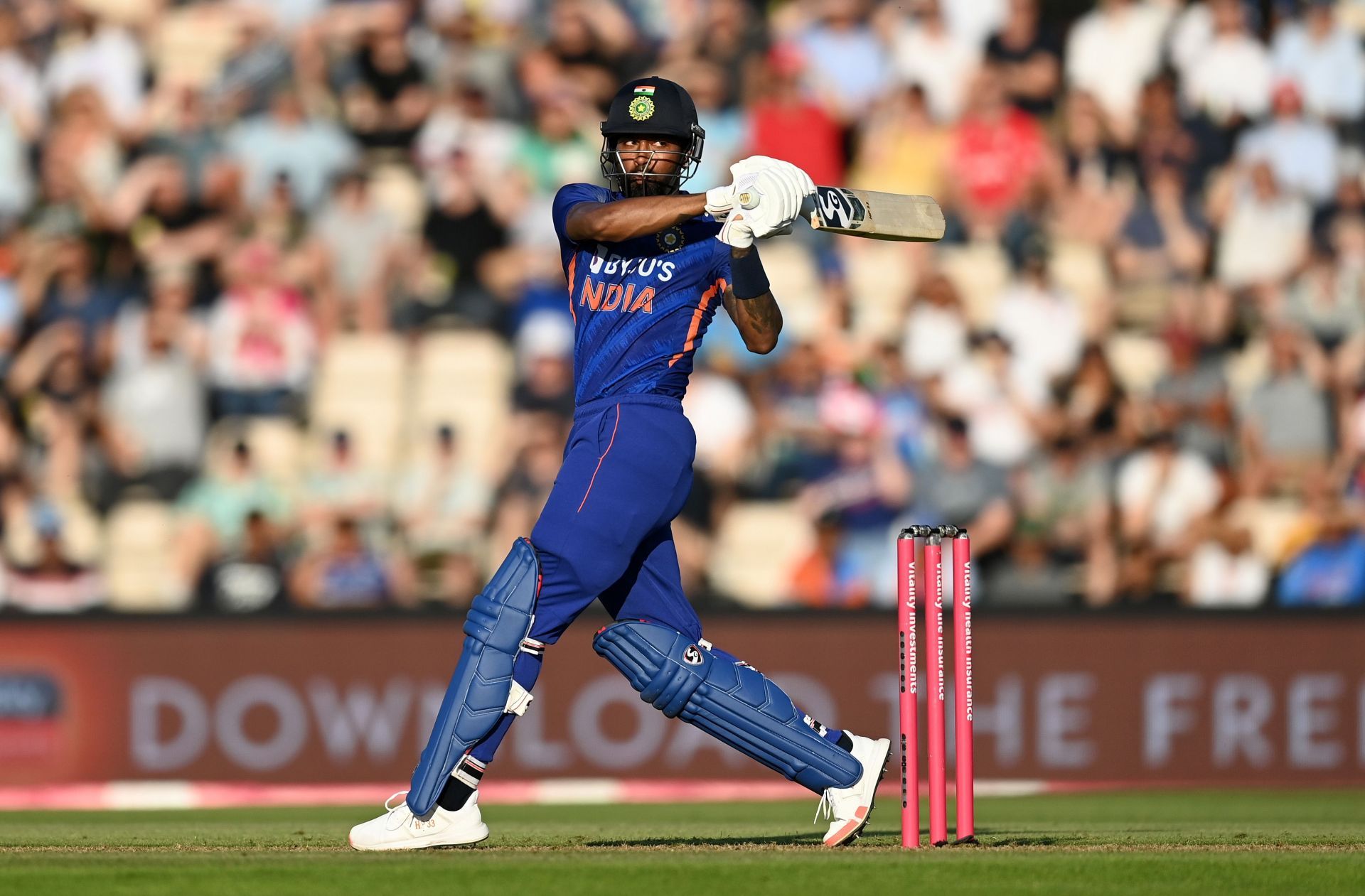 Hardik Pandya scored his maiden half-century in T20I cricket in India&#039;s first T20I against England.