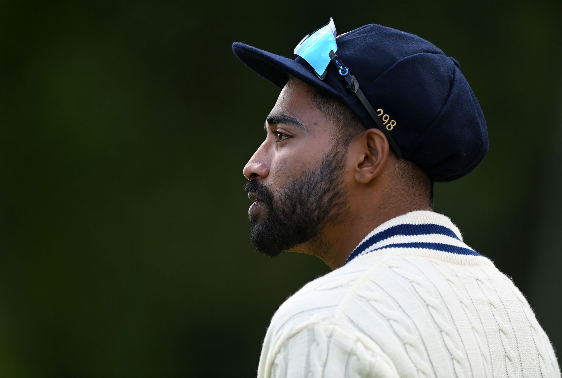 Mohammed Siraj in action during an India Net Session