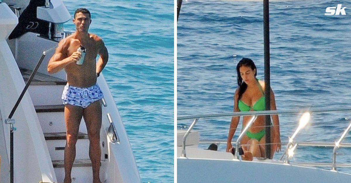 Cristiano Ronaldo and Georgina Rodriguez seemed to enjoy the sun and sea (Image Credit: BackGrid)