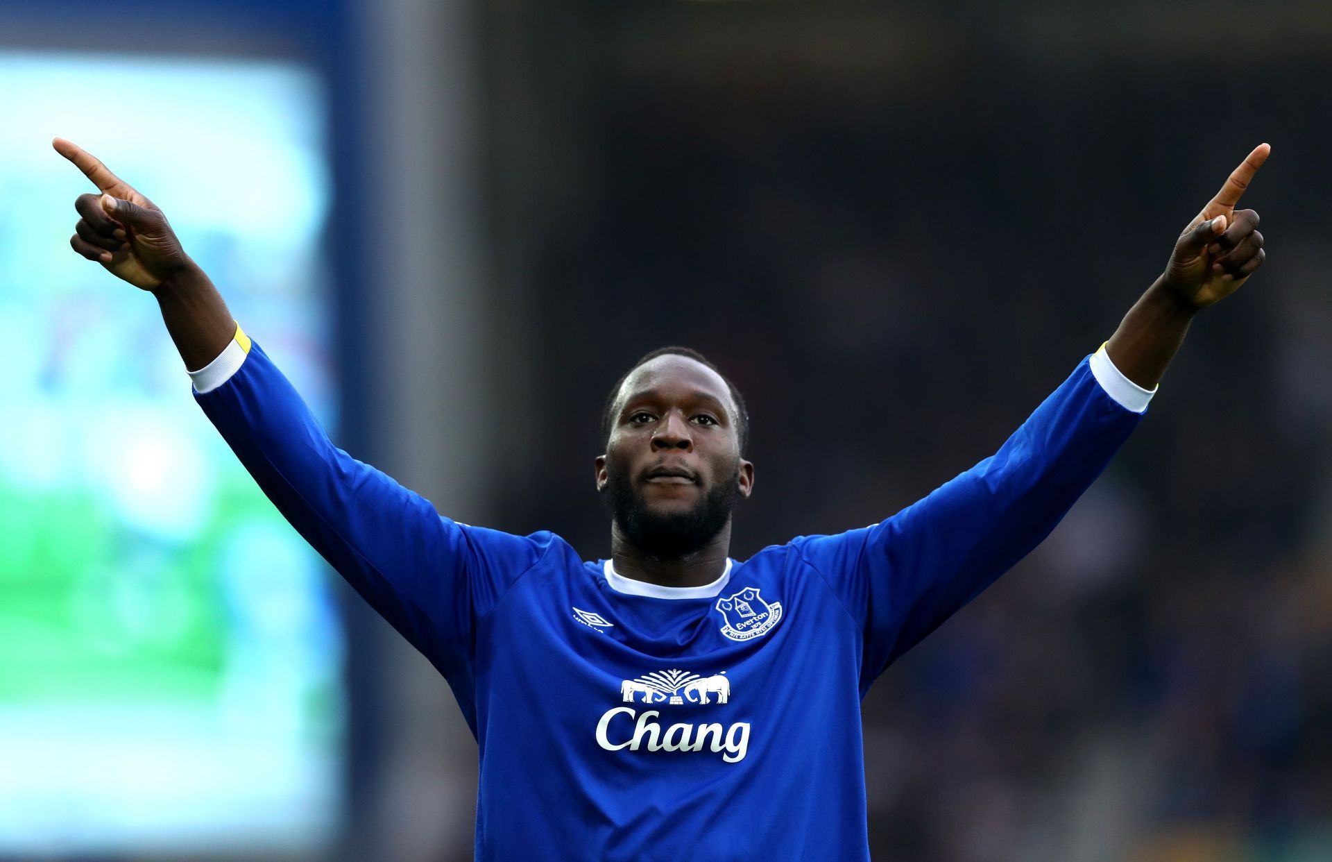 Romelu Lukaku in action for Everton