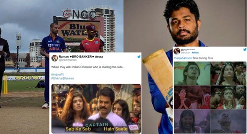 Fans react after the toss in the first ODI against West Indies.