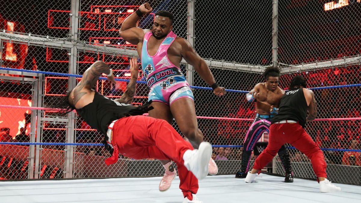 The New Day vs. The Usos at Hell in a Cell for SmackDown Tag Team Championship