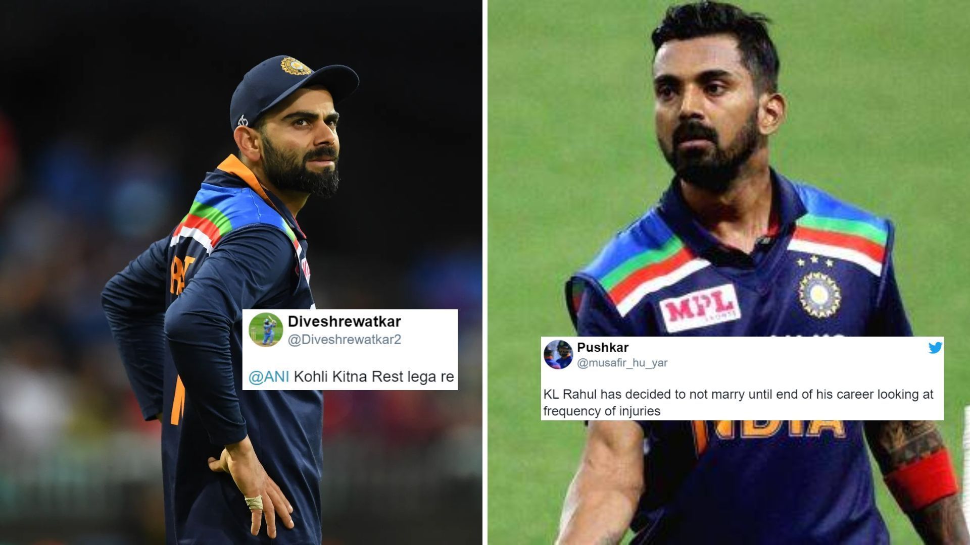 KL Rahul and Virat Kohli were targeted by netizens