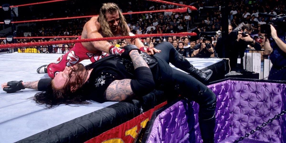 The Undertaker Vs Shawn Michaels Casket Match At Royal Rumble 1998