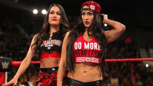 Nikki and Brie as The Bella Twins in WWE