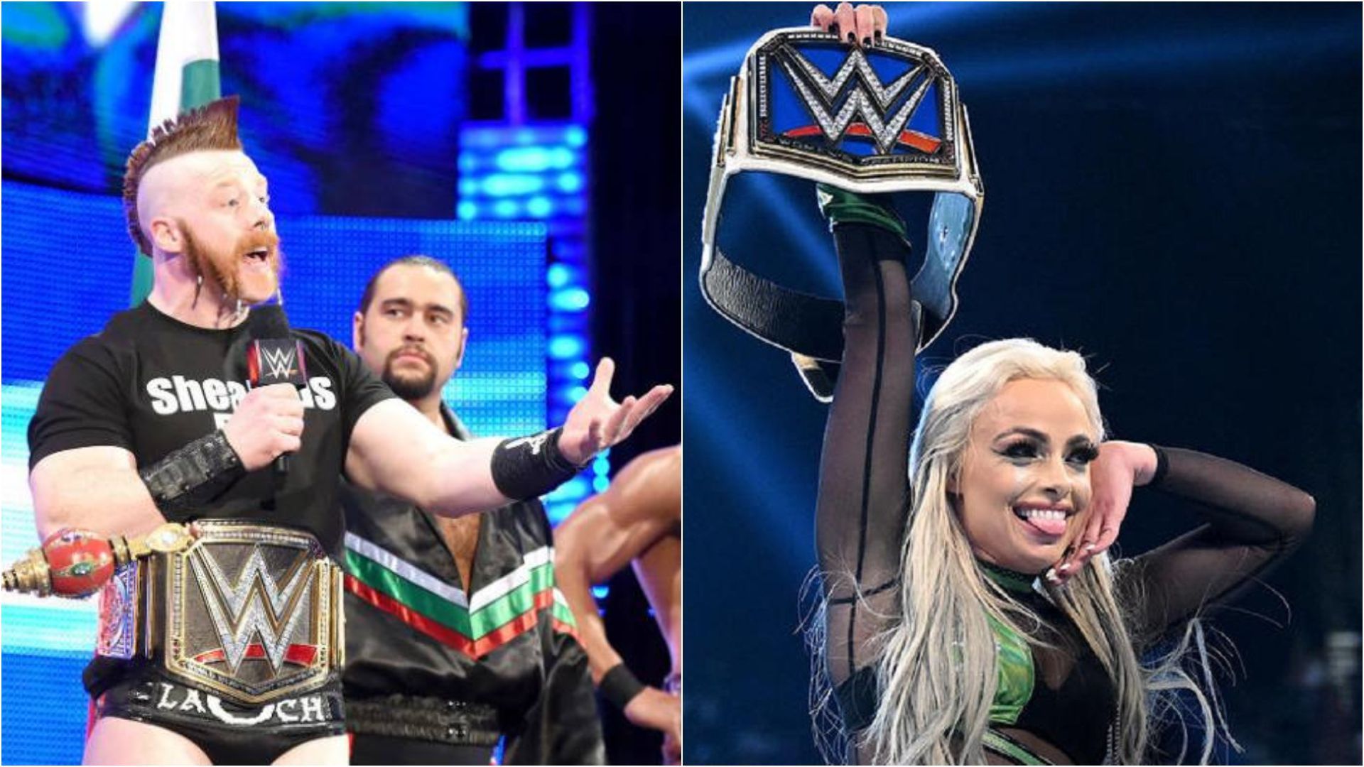 Former World Heavyweight champion Sheamus and Smackdown Women&#039;s Champion Liv Morgan