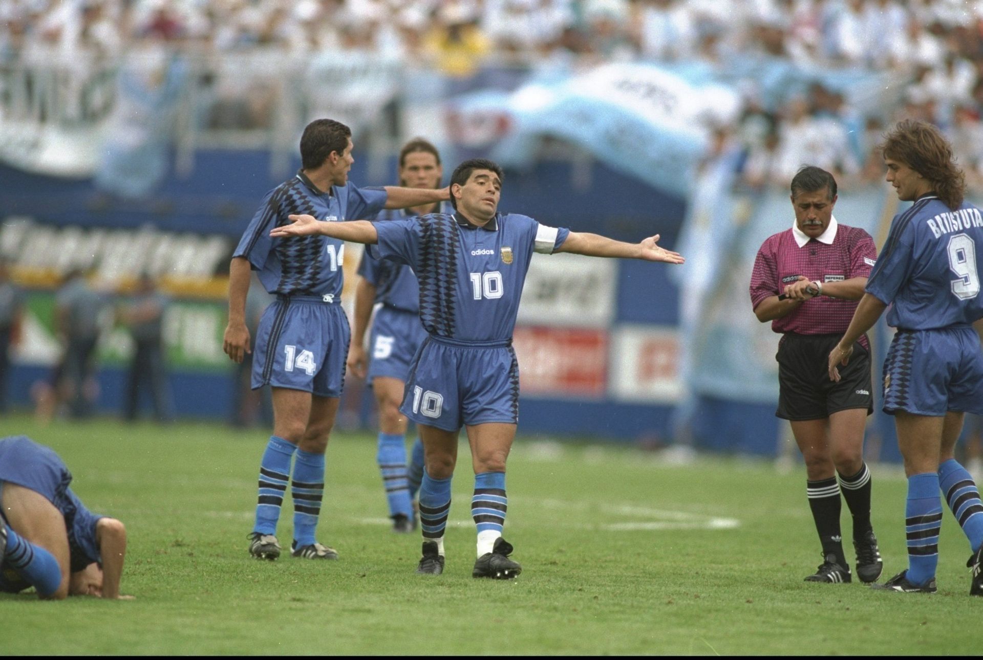 Diego Maradona of Argentina