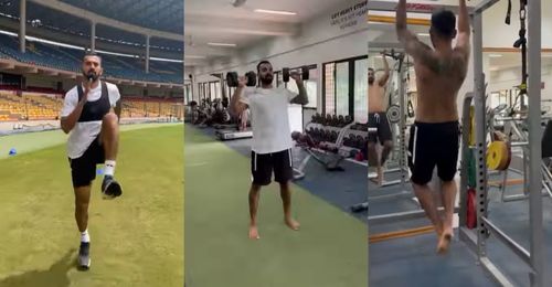 KL Rahul has shared a video of his training session on his Instagram handle.