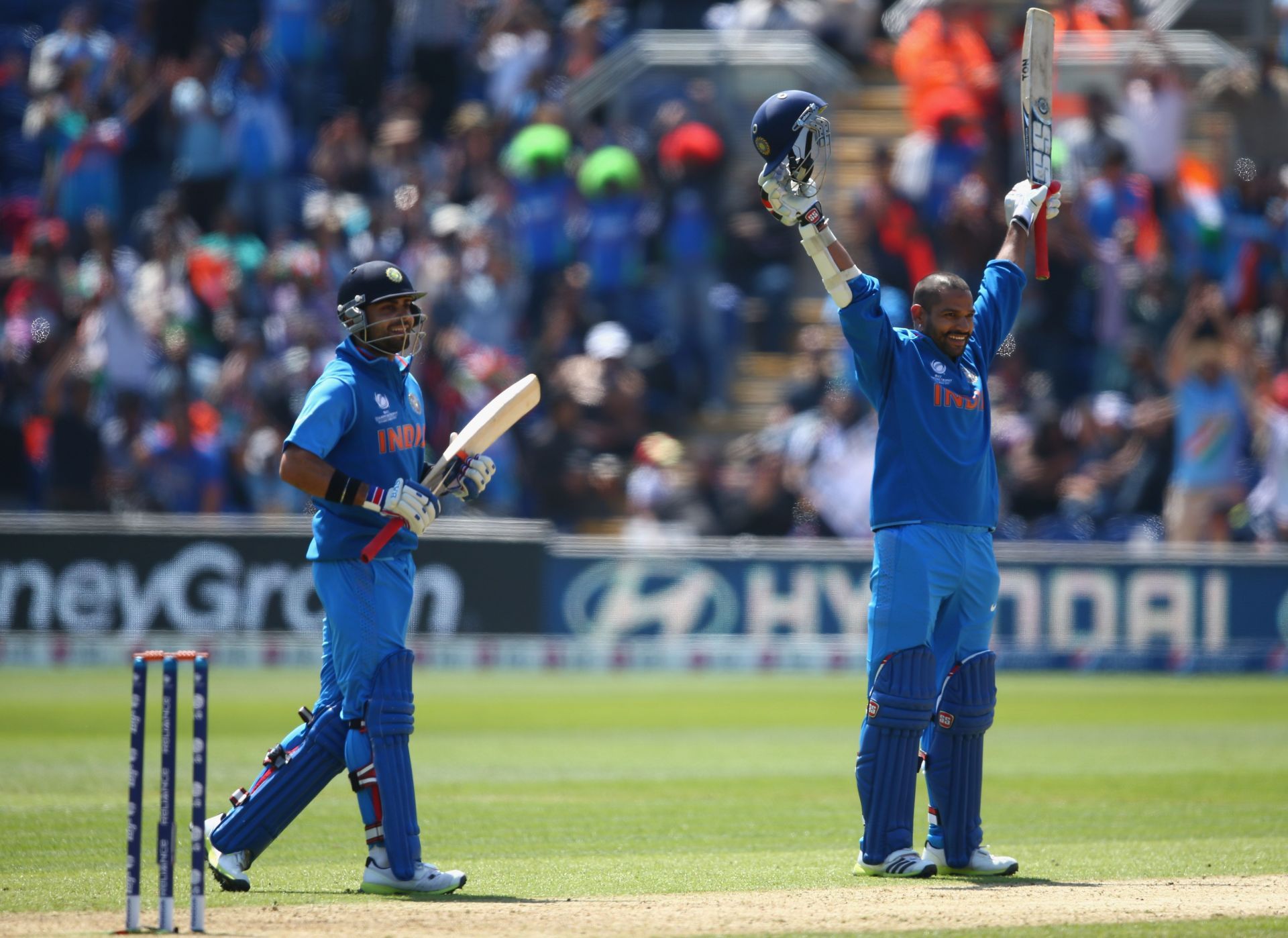 Shikhar Dhawan is the only Indian to score a century in his 100th ODI.