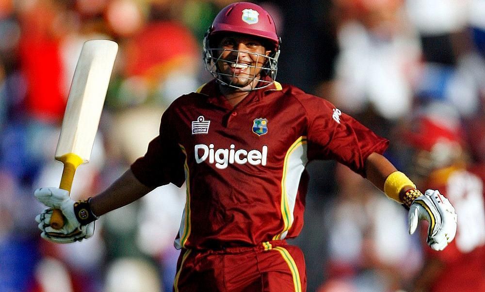 Sarwan struck a fine century in the landmark game to guide his side home