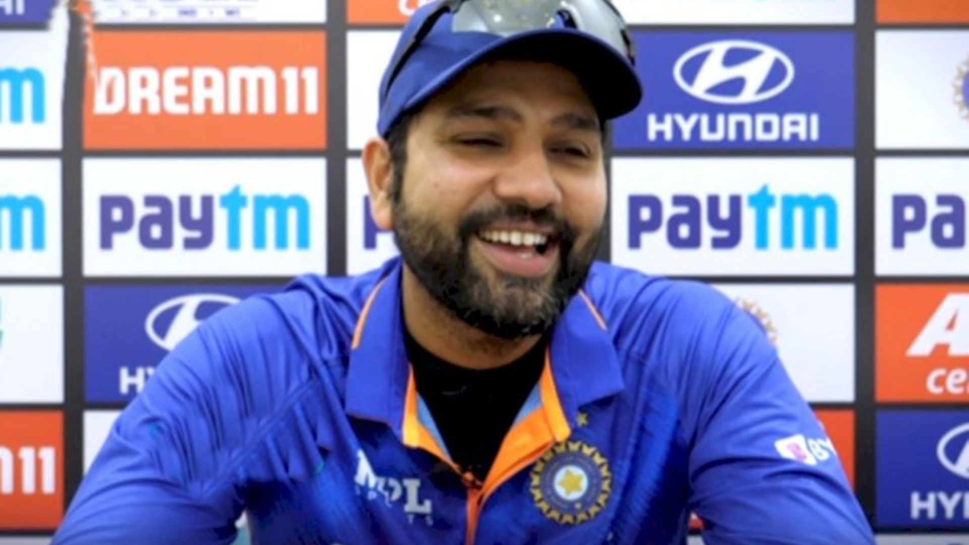 Indian captain Rohit Sharma during a press conference. (P.C.:BCCI)