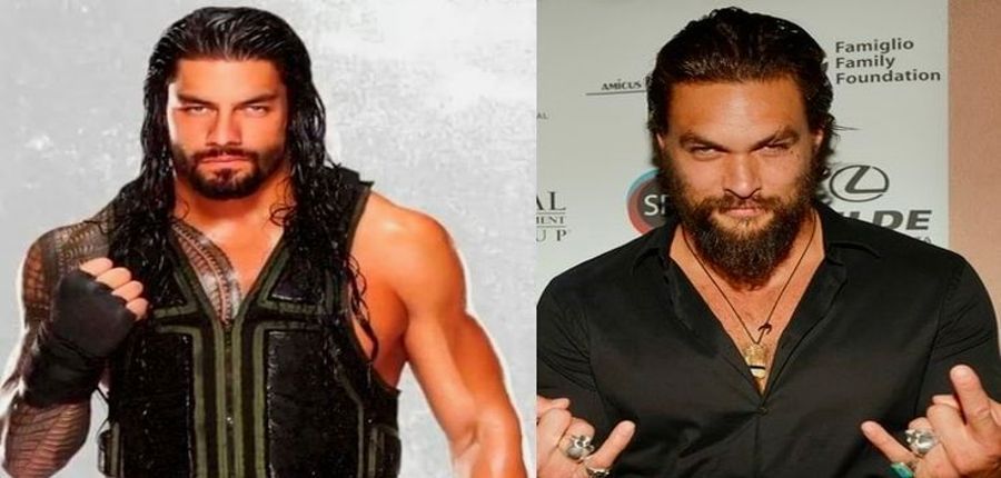 Roman Reigns and Jason Mamoa