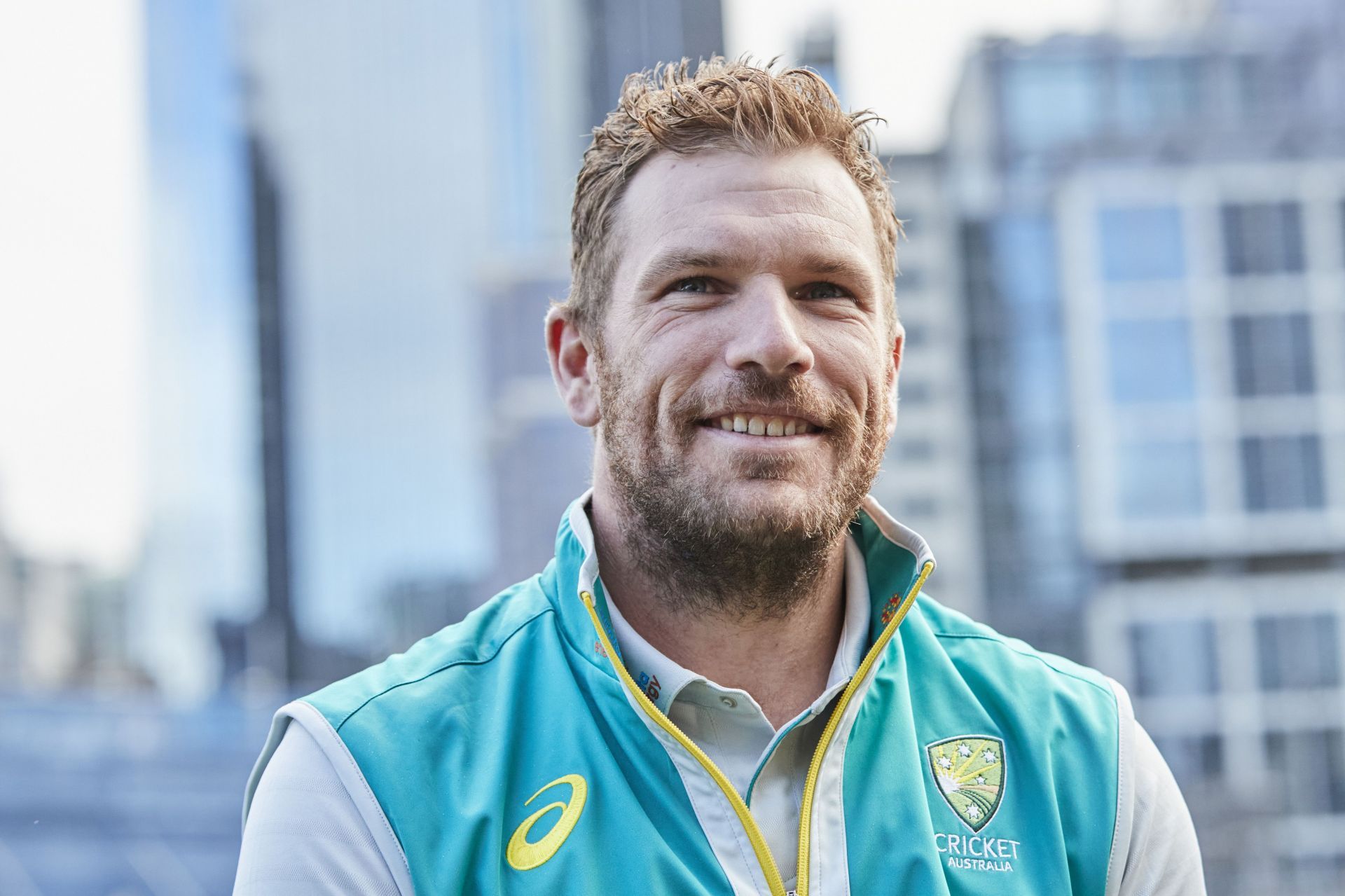 Australian captain Aaron Finch at the T20 World Cup Trophy Tour Launch.