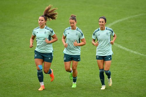 Germany - Press Conference And Training Session: Quarter Final - UEFA Women's EURO 2022