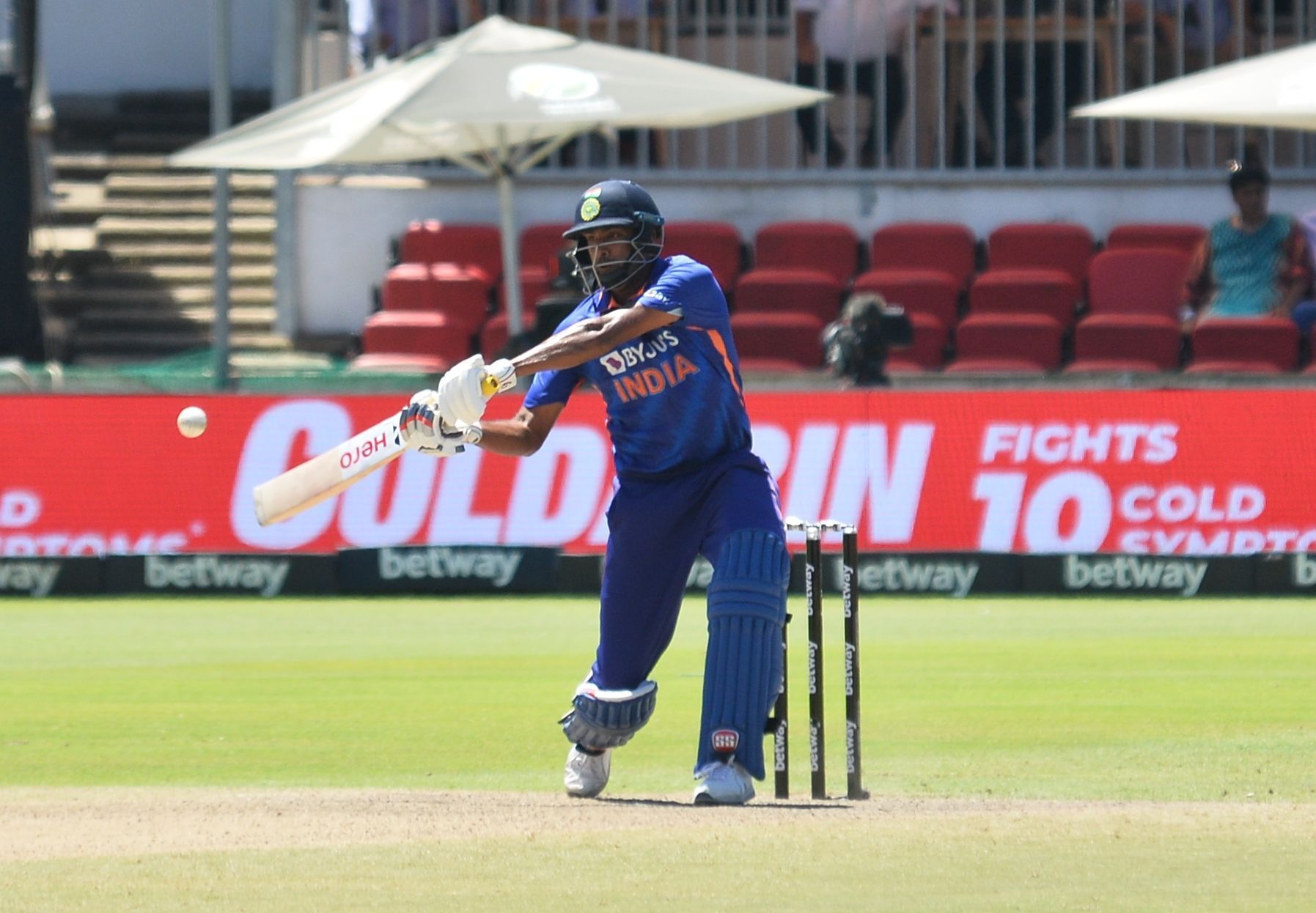 Ravichandran Ashwin has played some handy knocks for India lately. Pic: Getty Images