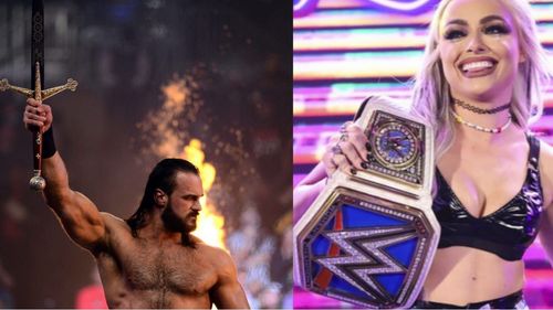 Drew McIntyre (L); Liv Morgan (R)