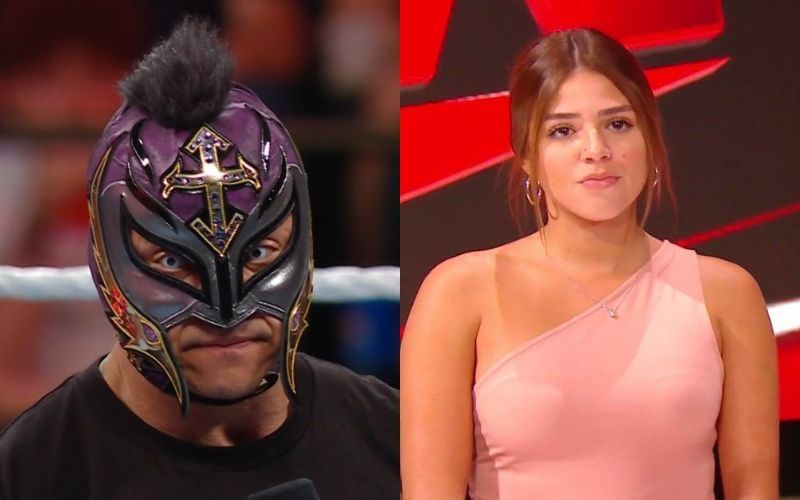 Rey Mysterio with and his Daughter