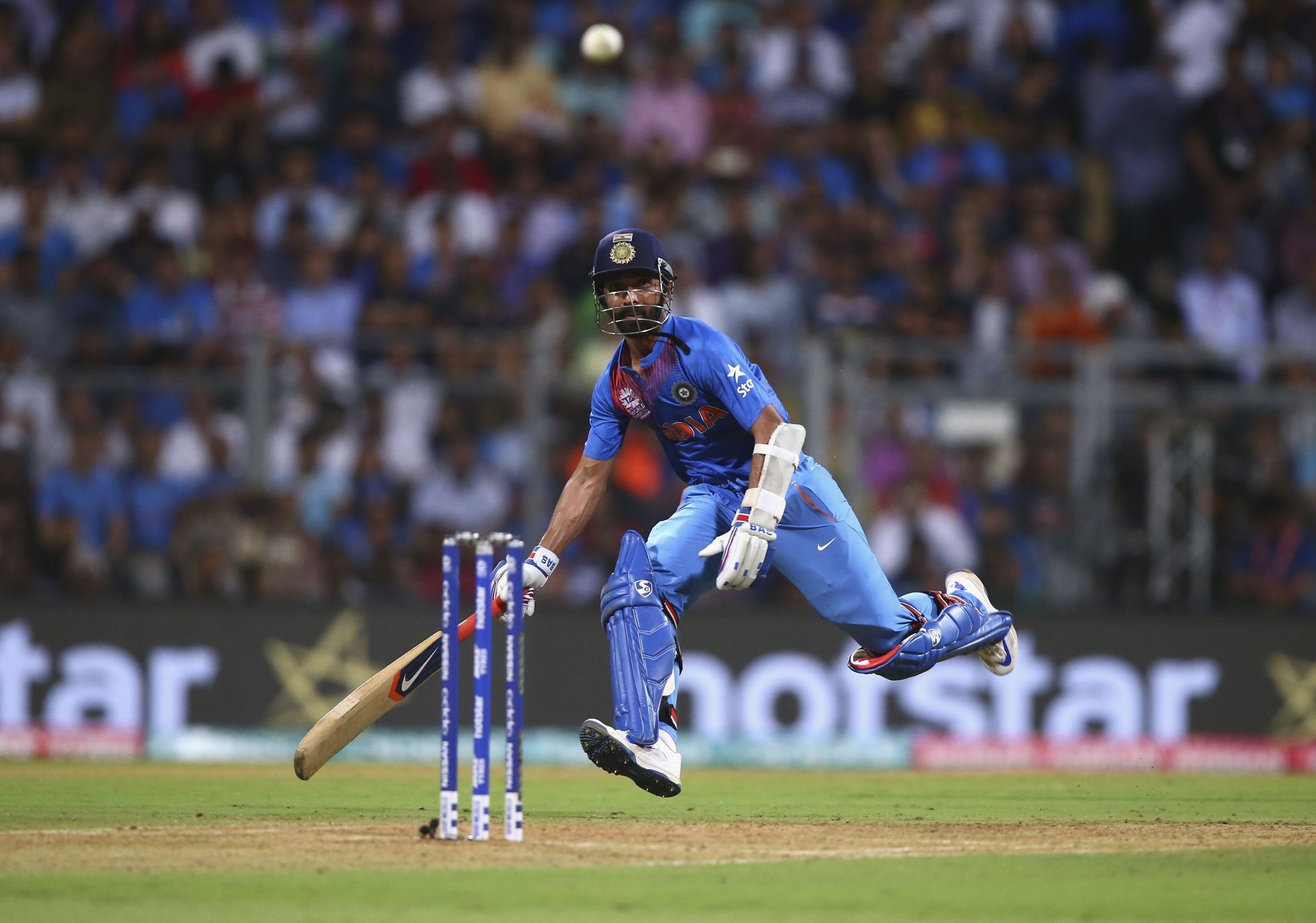 Rahane scored a century against the Windies in an ODI in 2017