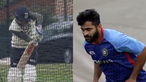 The likes of Virat Kohli and Shardul Thakur worked hard in the nets ahead of the Test against England (Image: BCCI/Twitter)