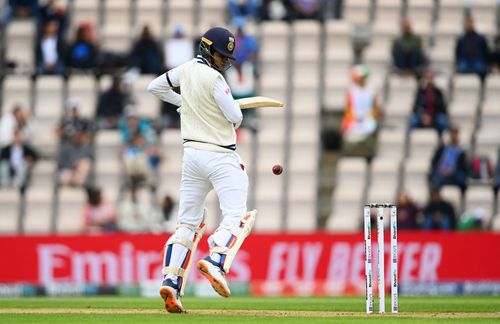 Shubman Gill was dismissed for a 20-ball 17 in the first session