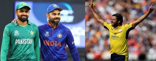 (Left) Babar Azam and Virat Kohli; (Right) Shahid Afridi