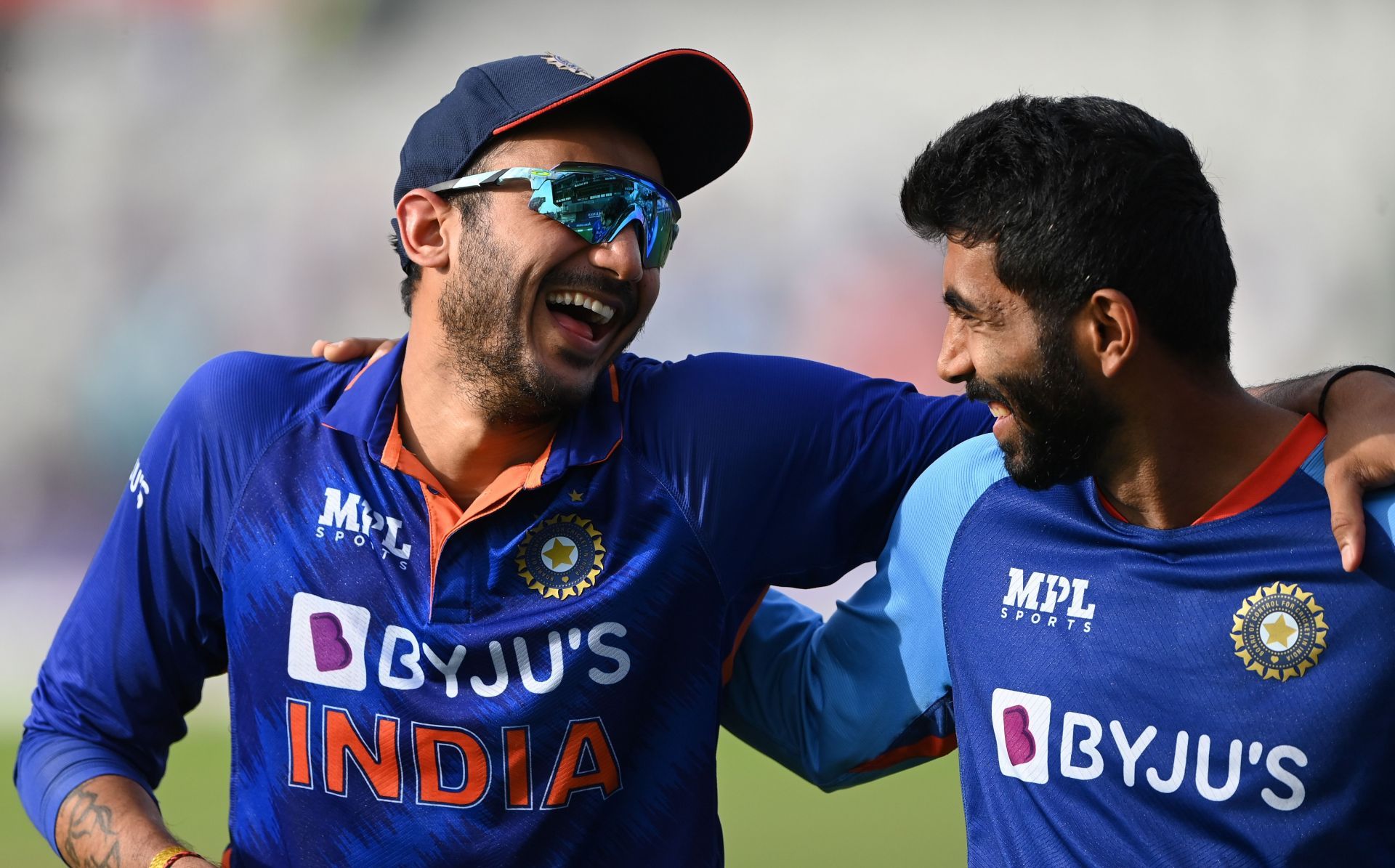 Axar Patel (left) played an incredible knock to help India seal the series against West Indies.