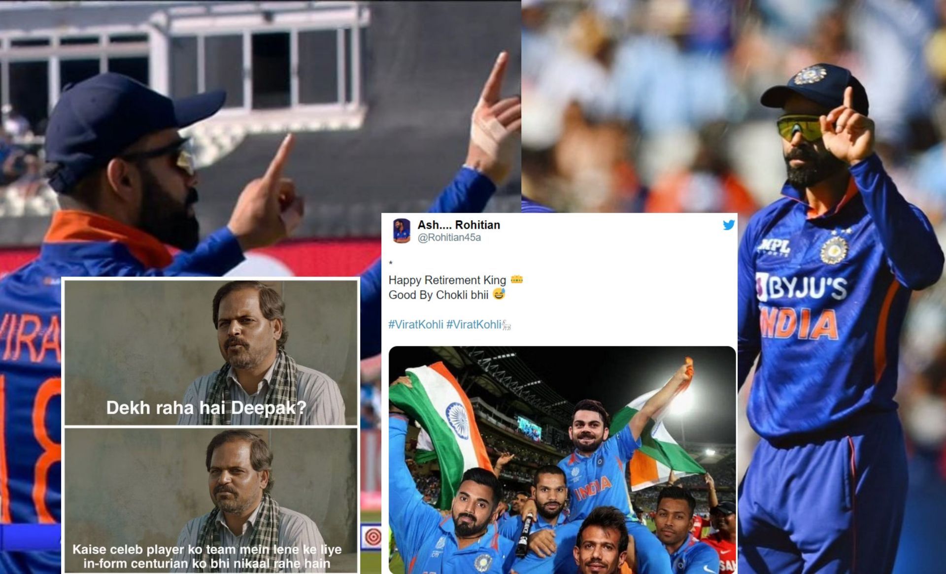 Fans react after Kohli endures another failure in international cricket
