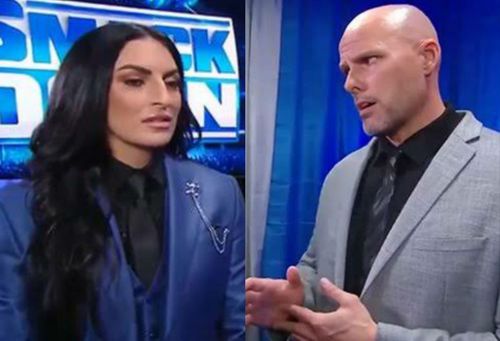 Adam Pearce has an ongoing angle with Sonya Deville.