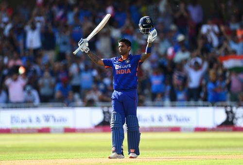 Suryakumar Yadav became just the fifth Indian to score a T20I hundred. (P.C.:Getty)