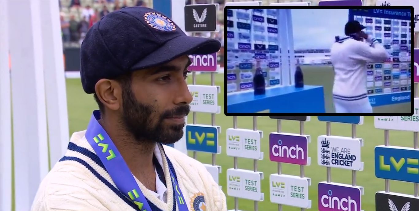 Indian captain Jasprit Bumrah did not collect the winner&rsquo;s champagne.