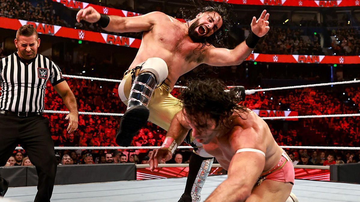 Seth Rollins hit a few Stomps on this week's WWE RAW